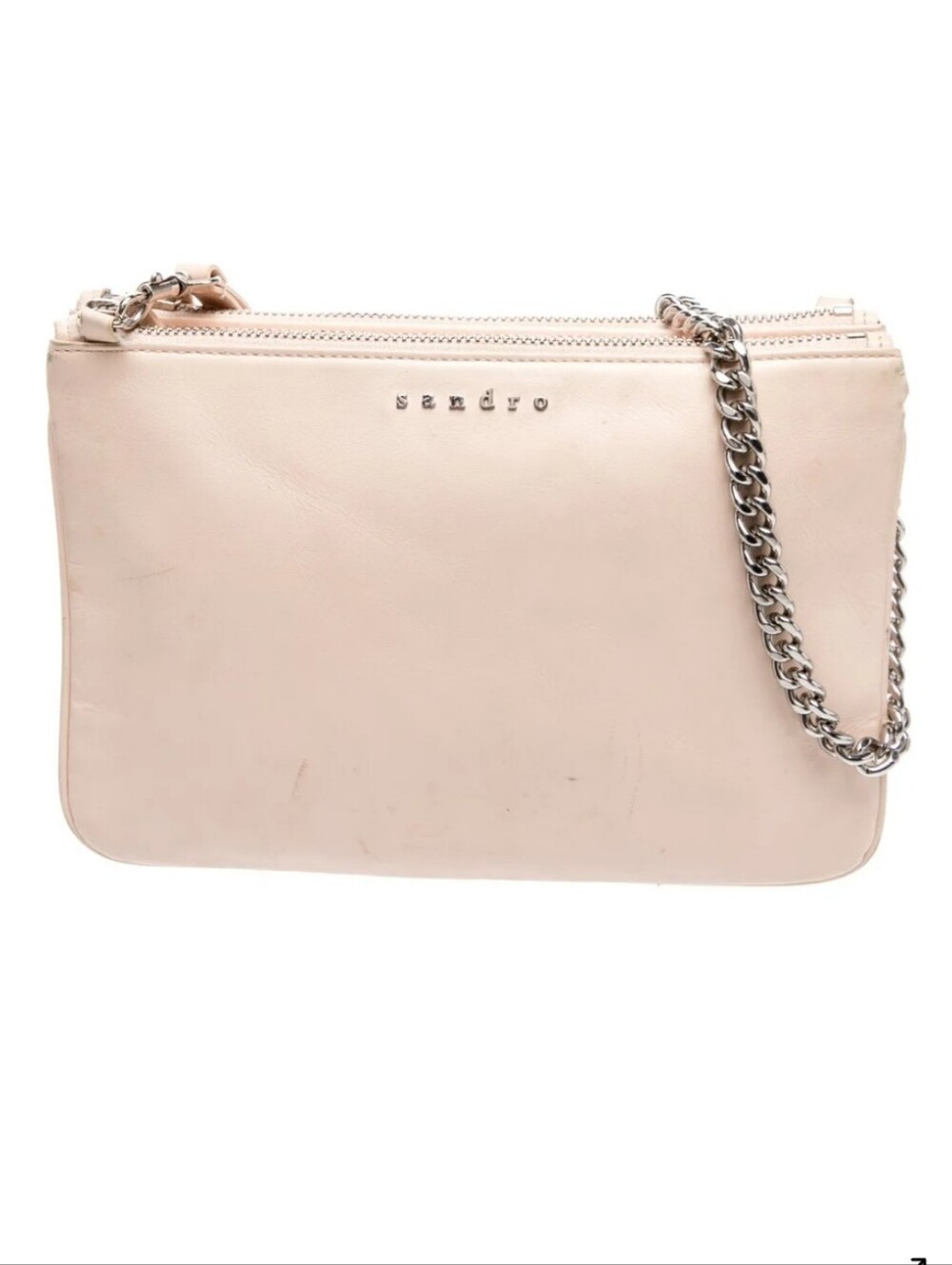 Sandro Authentic Leather Chain Bag